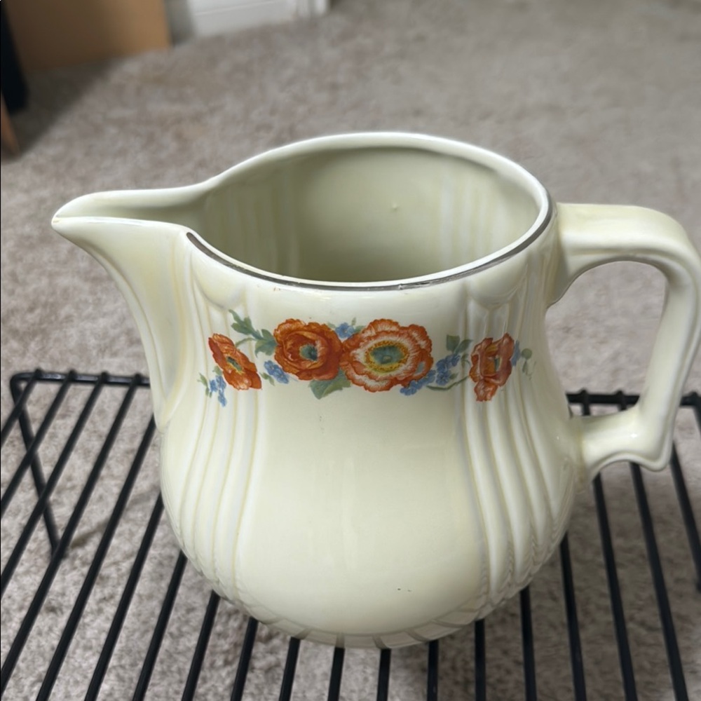 Vintage Hall’s Superior Poppy Pitcher